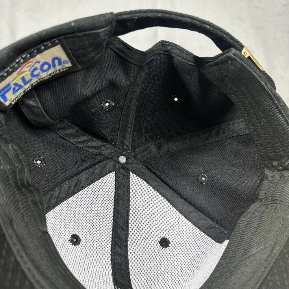 Falcon Headwear Ditzler Baseball Hat Cap Strapback Adjustable Black - Picture 12 of 12